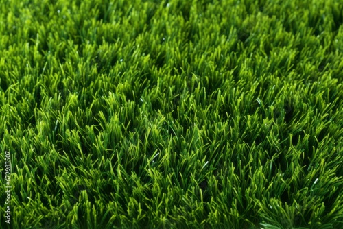 Lush and realistic artificial green grass texture background for landscaping and design concepts