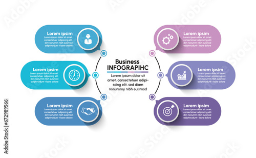 Business data visualization. timeline infographic icons designed for abstract background template