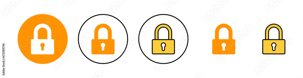 Lock icon set for web and mobile app. Padlock sign and symbol. Encryption icon. Security symbol Lock icon set for web and mobile app. Padlock sign and symbol. Encryption icon. Security symbol