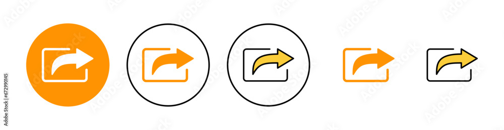Share icon set for web and mobile app. Sharing sign and symbol Share icon set for web and mobile app. Sharing sign and symbol