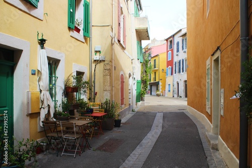 Colorful Buildings in Martigues  France