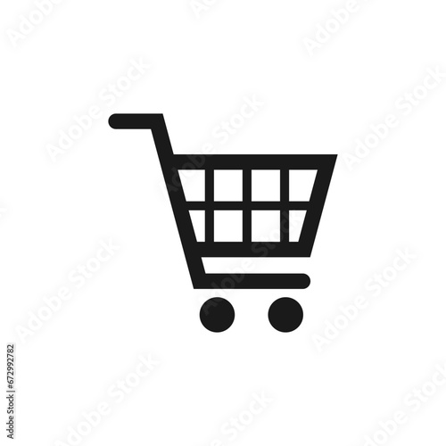 Shooping cart trolley icon vector