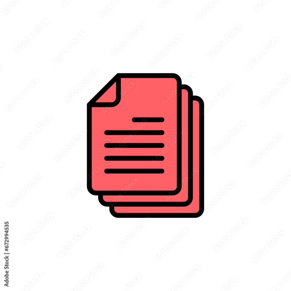Document icon set illustration. Paper sign and symbol. File Icon Document icon set illustration. Paper sign and symbol. File Icon
