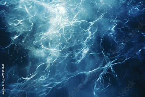 A blue thunderstorm background