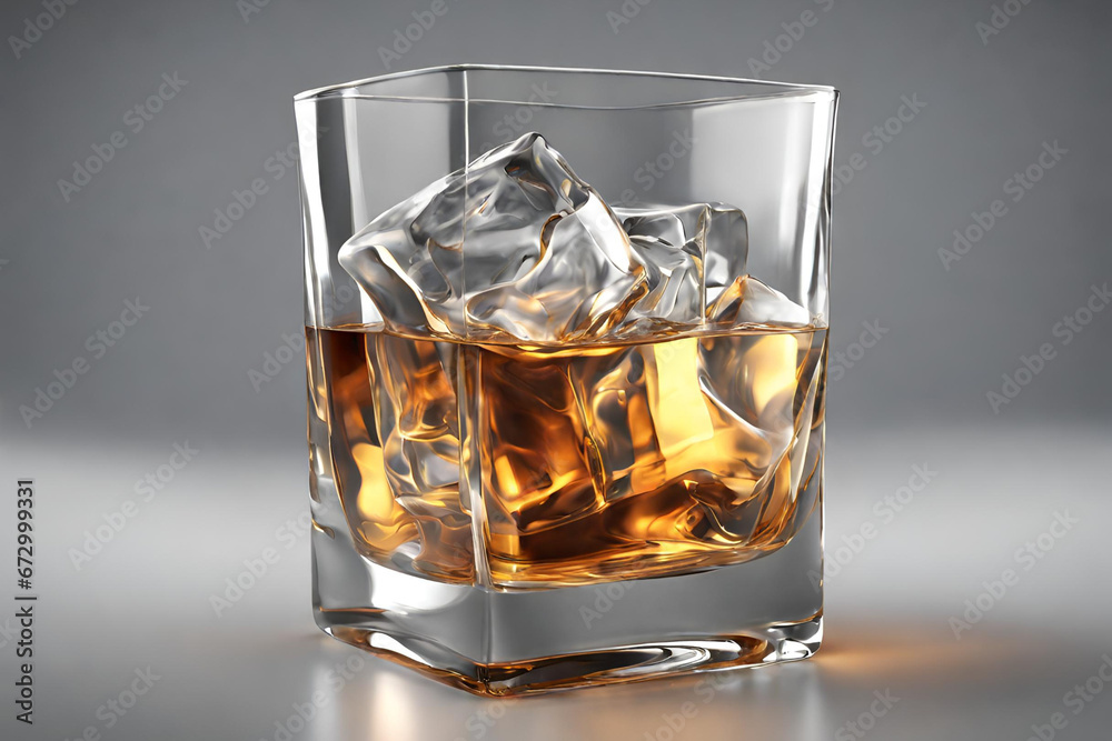 whiskey with ice,
Chilled Whiskey on the Rocks,