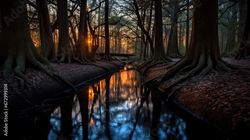 Deep Forest Sunset