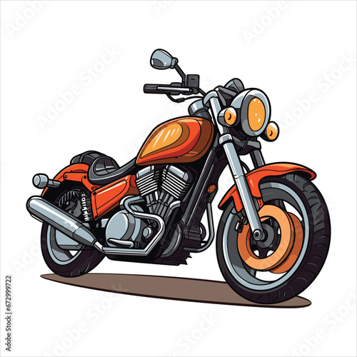 Illustration of motorcycle vector