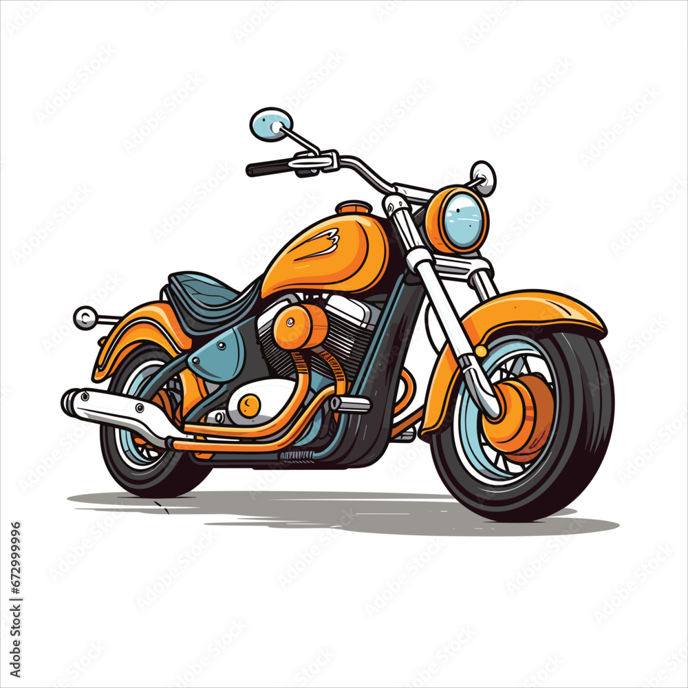 Illustration of motorcycle vector