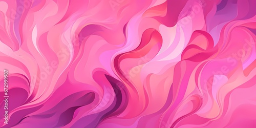 Pink fluid smoke abstract web background - generative ai