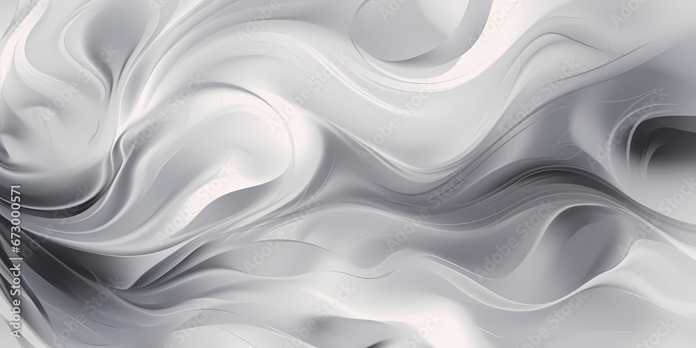 Silver fluid smoke abstract web background - generative ai Silver fluid smoke abstract web background - generative ai