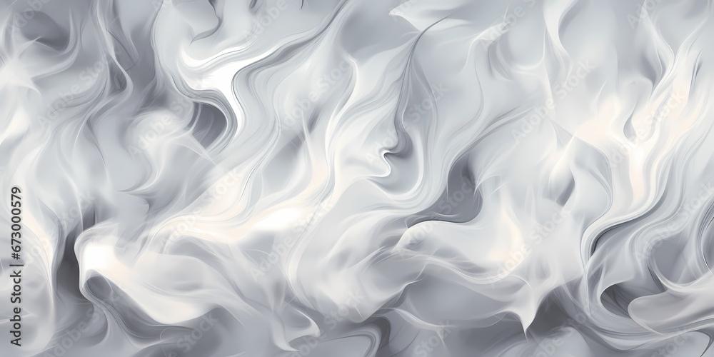Fototapeta premium Silver fluid smoke abstract web background - generative ai