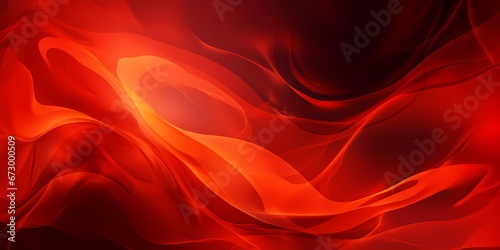 Red fluid smoke abstract web background - generative ai