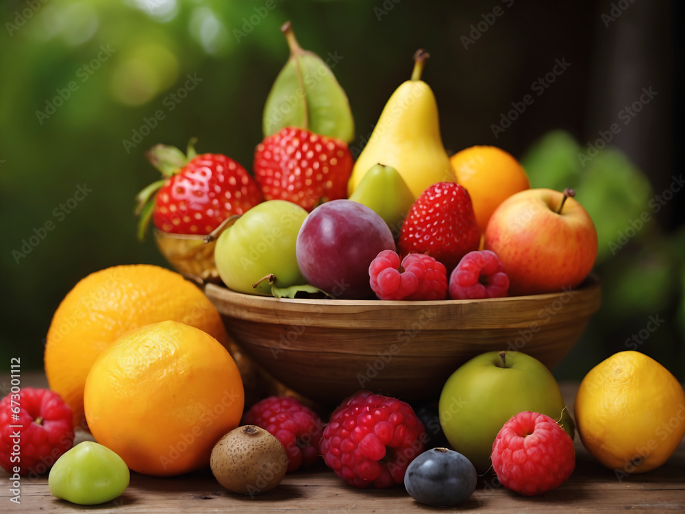 fruit in a basket fruit in a basket