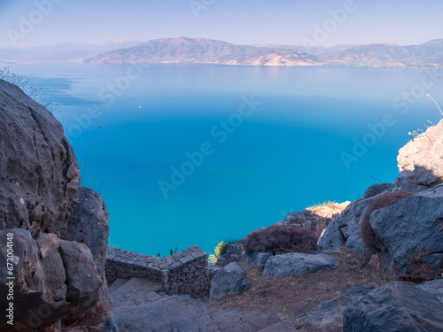 View Over Aegean Sea from Nafplio Greece