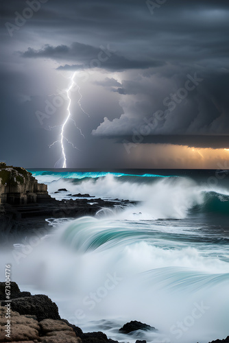 storm over the ocean