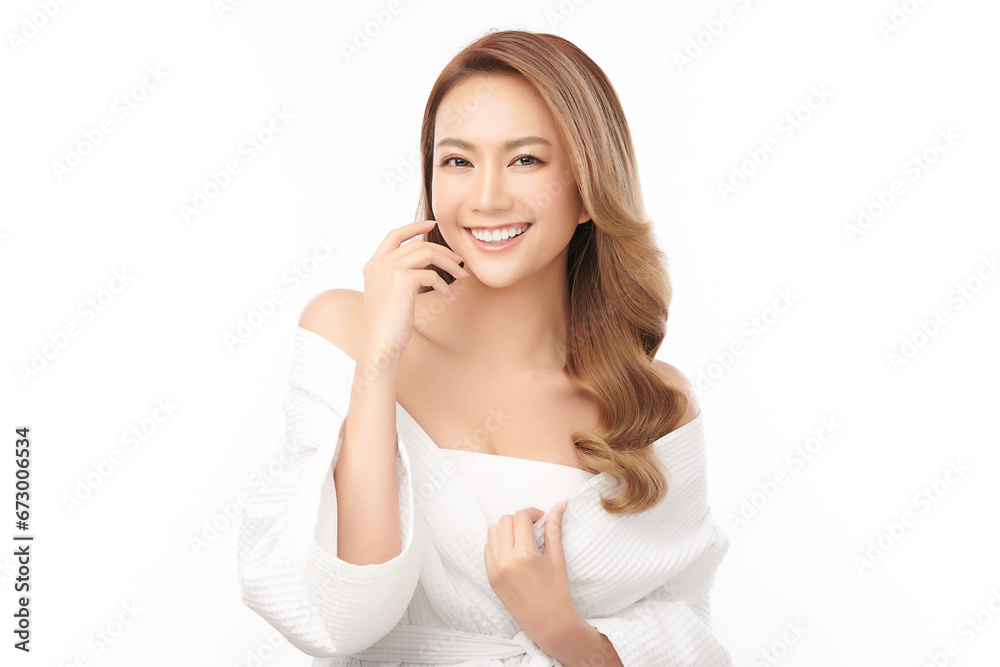 Beautiful young asian woman with clean fresh skin on white background, Face care, Facial treatment, Cosmetology, beauty and spa, Asian women portrait. Beautiful young asian woman with clean fresh skin on white background, Face care, Facial treatment, Cosmetology, beauty and spa, Asian women portrait.