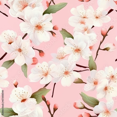 Natural Beauty in Art  Cherry Blossom Textile Designs © Little