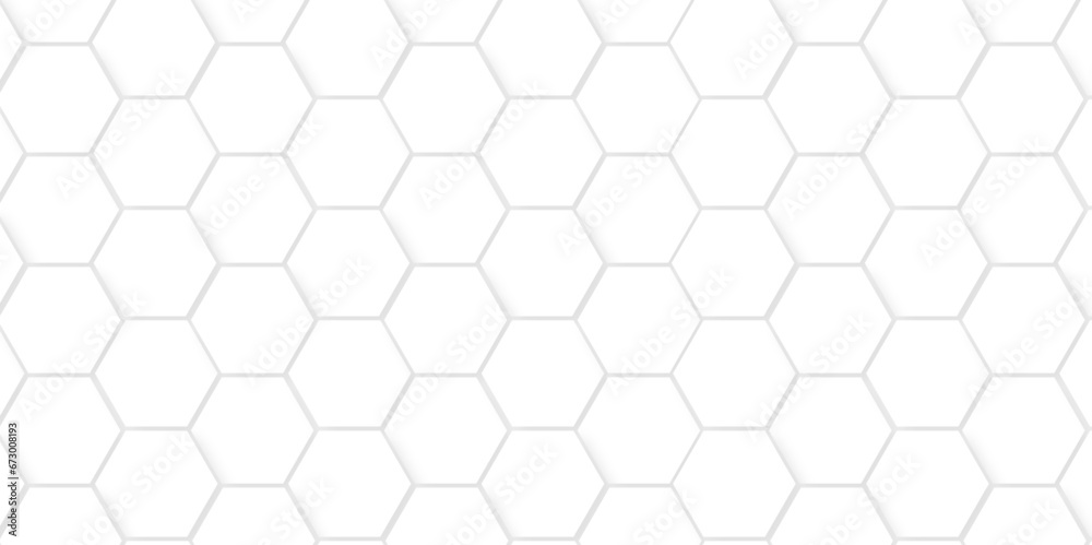 White Hexagonal Background. Luxury honeycomb grid White Pattern. Vector Illustration. 3D Futuristic abstract honeycomb mosaic white background. geometric mesh cell texture. White Hexagonal Background. Luxury honeycomb grid White Pattern. Vector Illustration. 3D Futuristic abstract honeycomb mosaic white background. geometric mesh cell texture.
