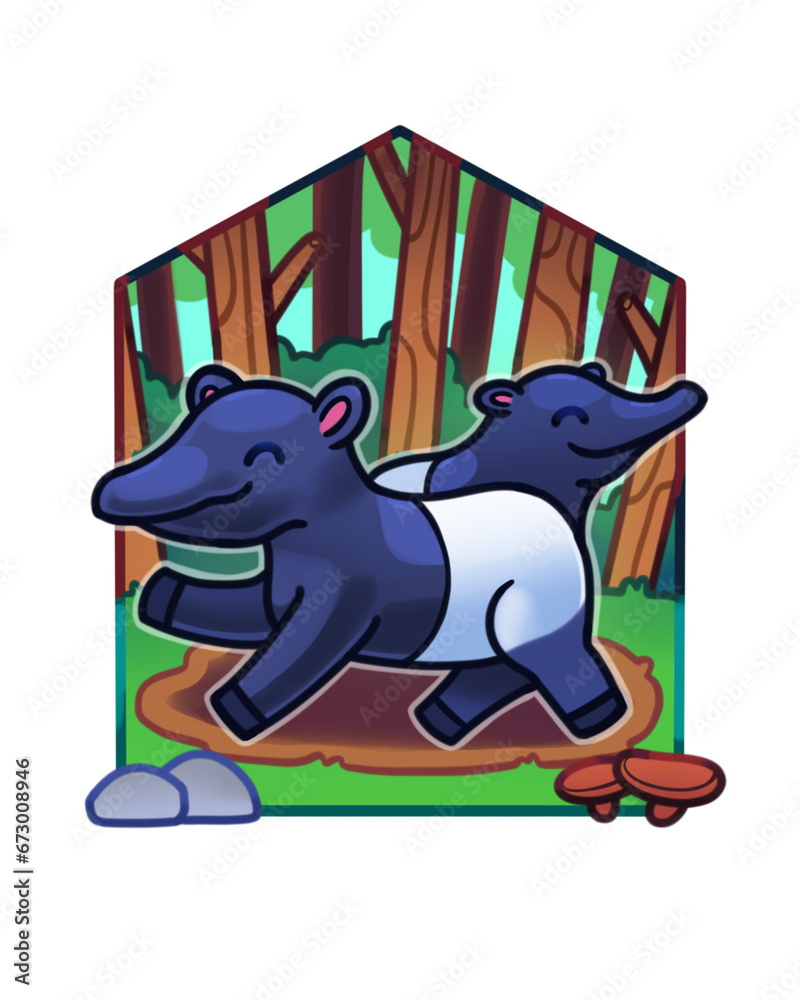 Obraz premium Malayan Tapir / สมเสร็จ