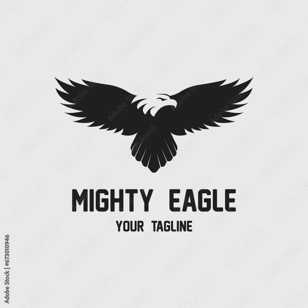 eagle logo vector icon illustration design eagle logo vector icon illustration design