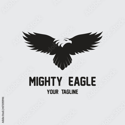 eagle logo vector icon illustration design