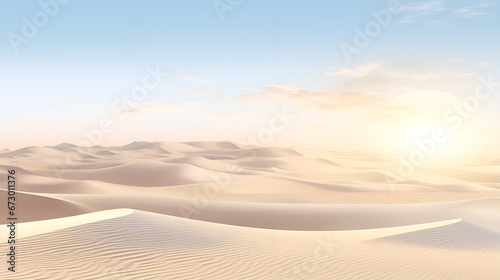 Desert Dreams  Solitude and Serenity Remote Wilderness  Sand Dunes and S desert sand dunes AI Generative 