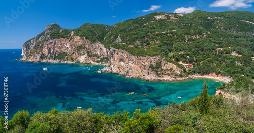 Corfu Coastline Panorama