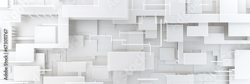 white abstract  background, perspective, generative AI