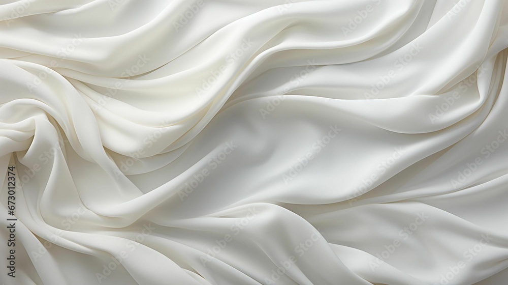 Crisp white fabric and sheets in a neat fashion, AI-generated. - obrazy, fototapety, plakaty 