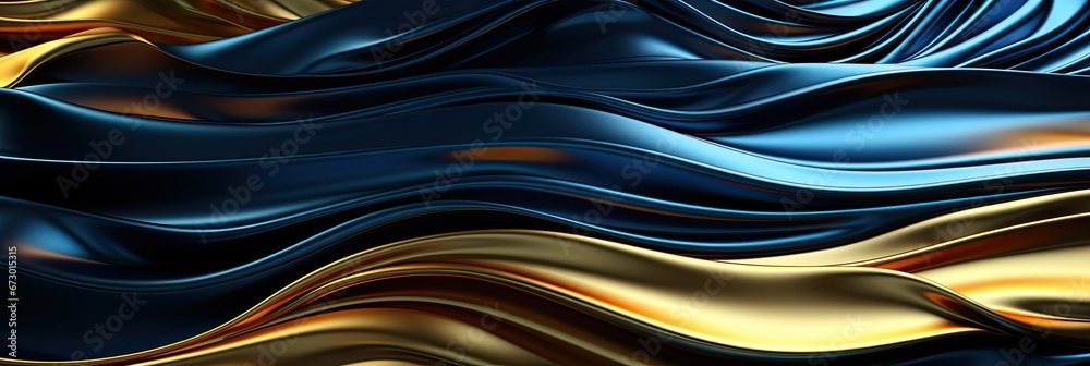 gradient of colors from navy blue to metallic gold, in the style of smooth blending, generative AI gradient of colors from navy blue to metallic gold, in the style of smooth blending, generative AI