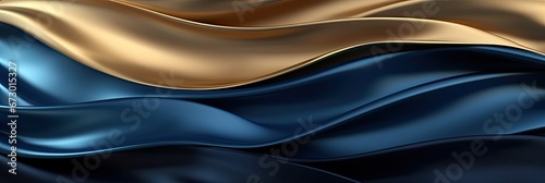 gradient of colors from navy blue to metallic gold, in the style of smooth blending, generative AI