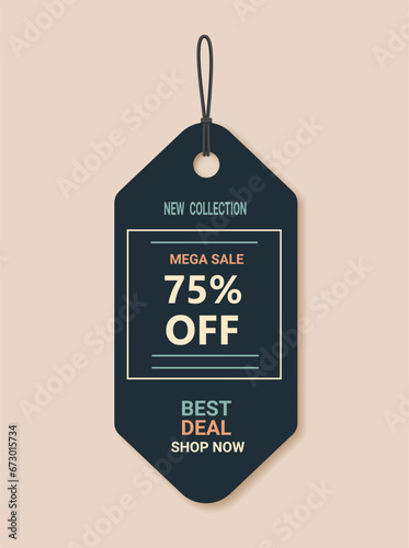 online shopping tag promo sticker hot sale best price icon special offer promotion discount coupon vertical