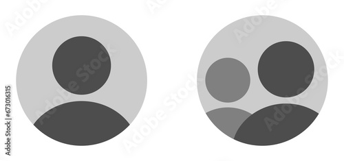  Anonymous user portrait vector flat icon concepts