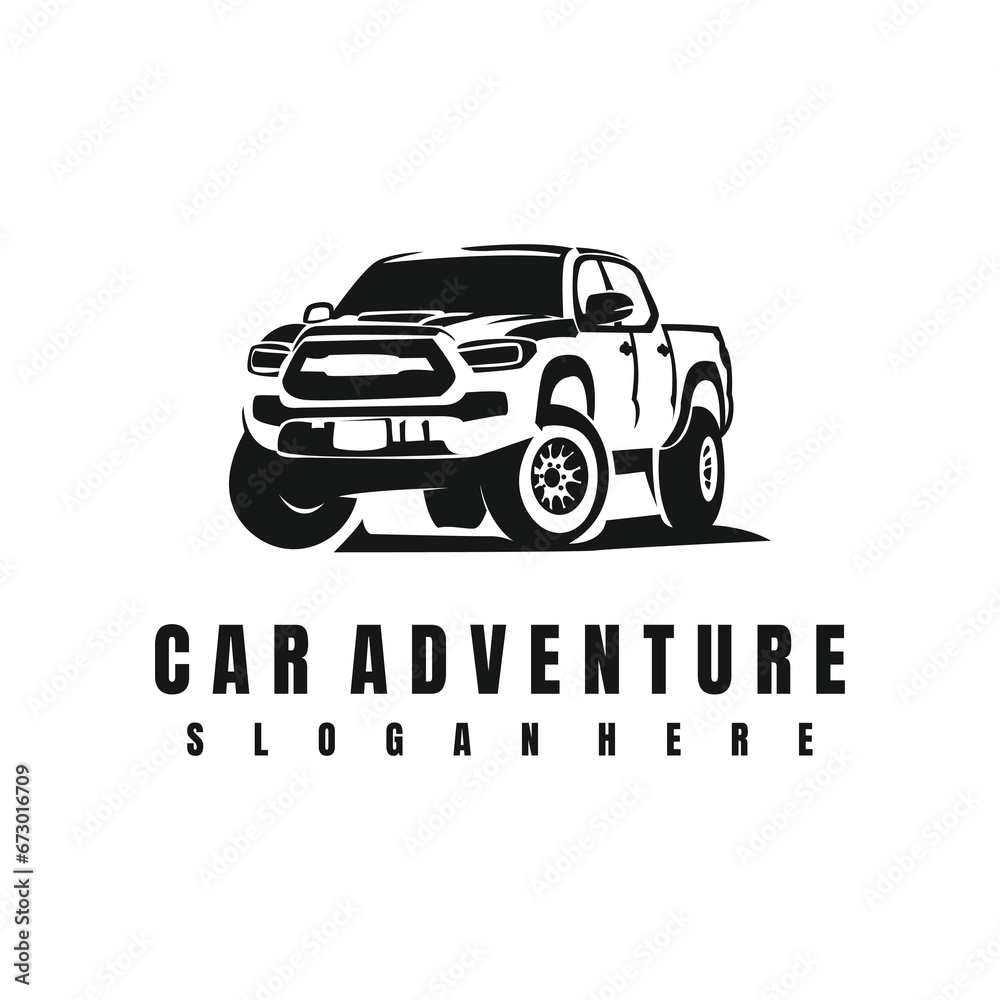Illustration Car Adventure Mascot Logo
