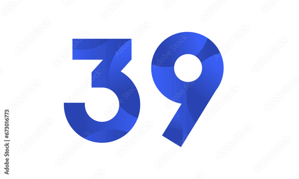 Blue Beach Number Modern Business Logo Blue Beach Number Modern Business Logo