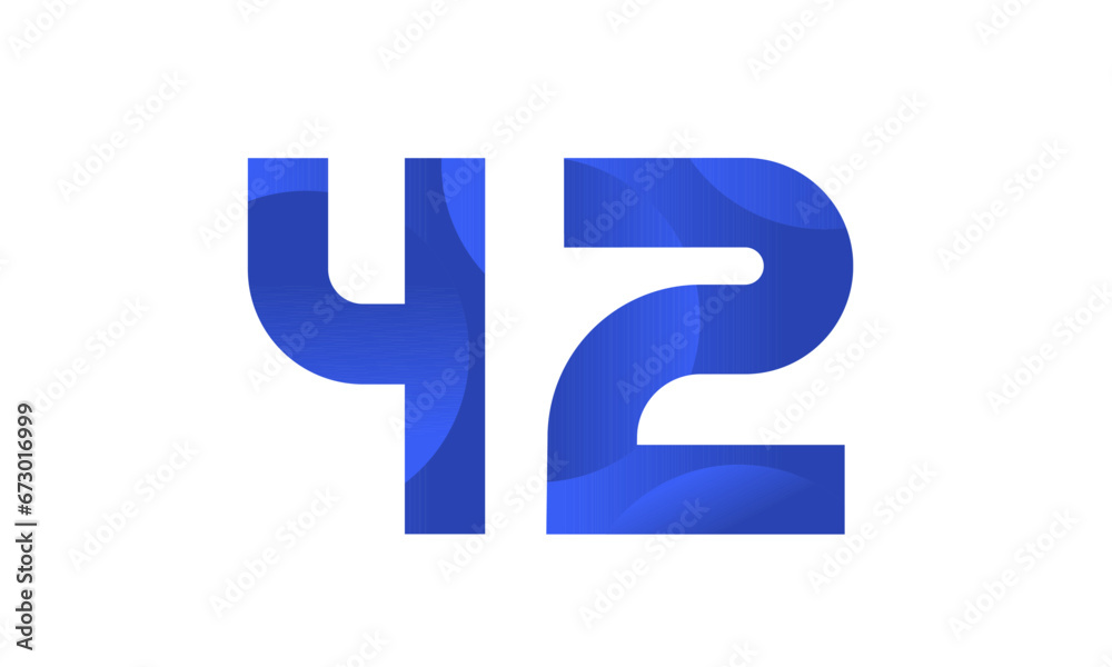 Blue Beach Number Modern Business Logo Blue Beach Number Modern Business Logo
