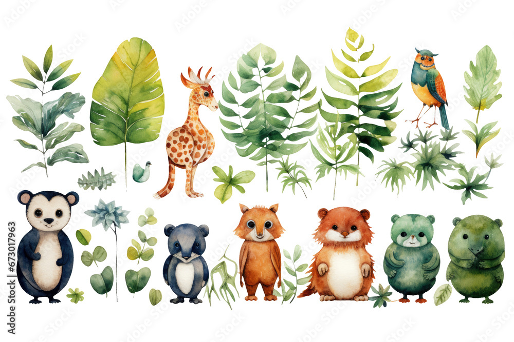 Rainforest Animals Set