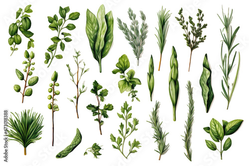 Edible Herbs Set photo