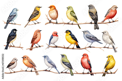 North American Birds Watercolor Set photo