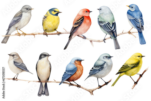 North American Birds Watercolor Set photo