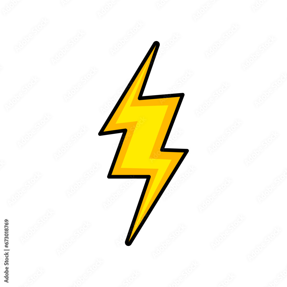 Cartoon lightning effect Cartoon lightning effect