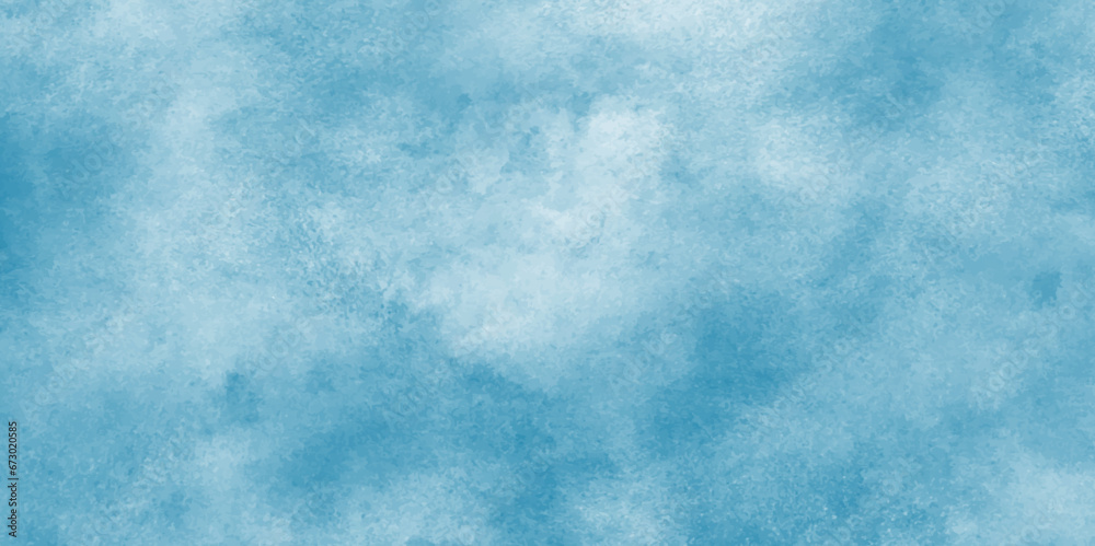 Blurry and cloudy blue sky background with clouds, cloudy light blue watercolor background with various natural clouds and smoke.digital illustration imitation of artificial stone,