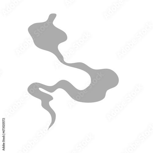 Cartoon smoke effects  food flavor  coffee and tea steam
