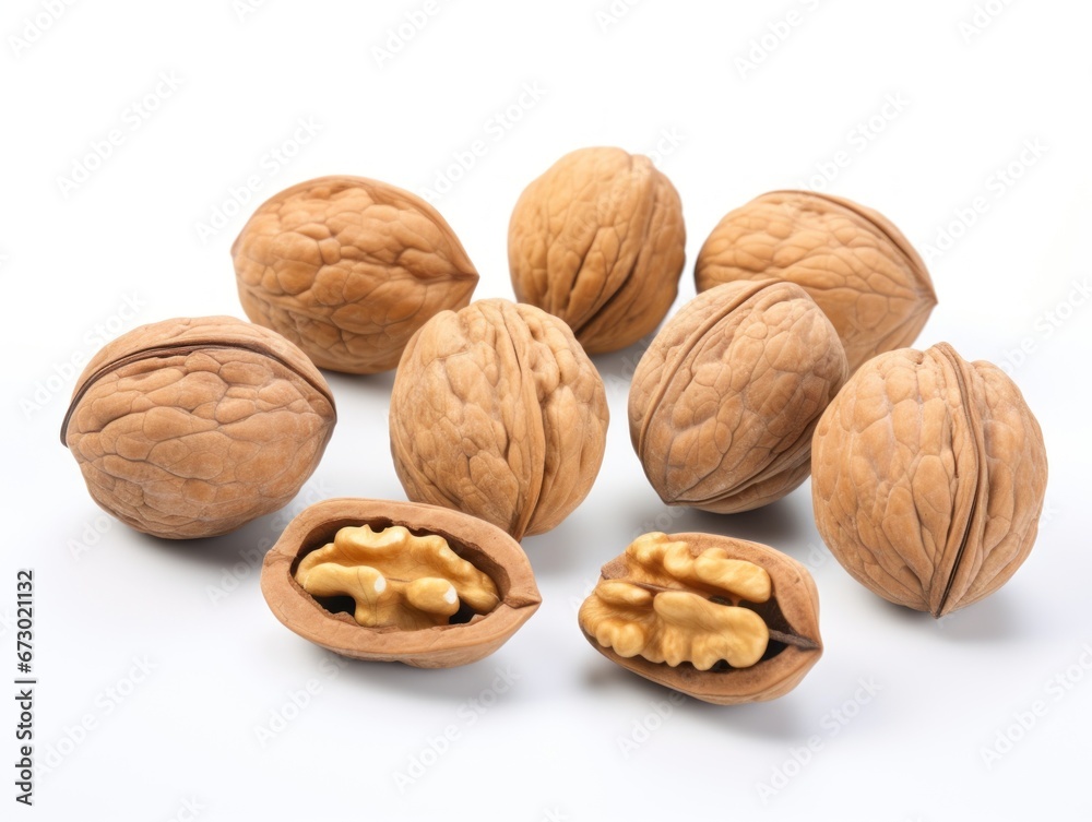 Walnuts isolated on white background Walnuts isolated on white background