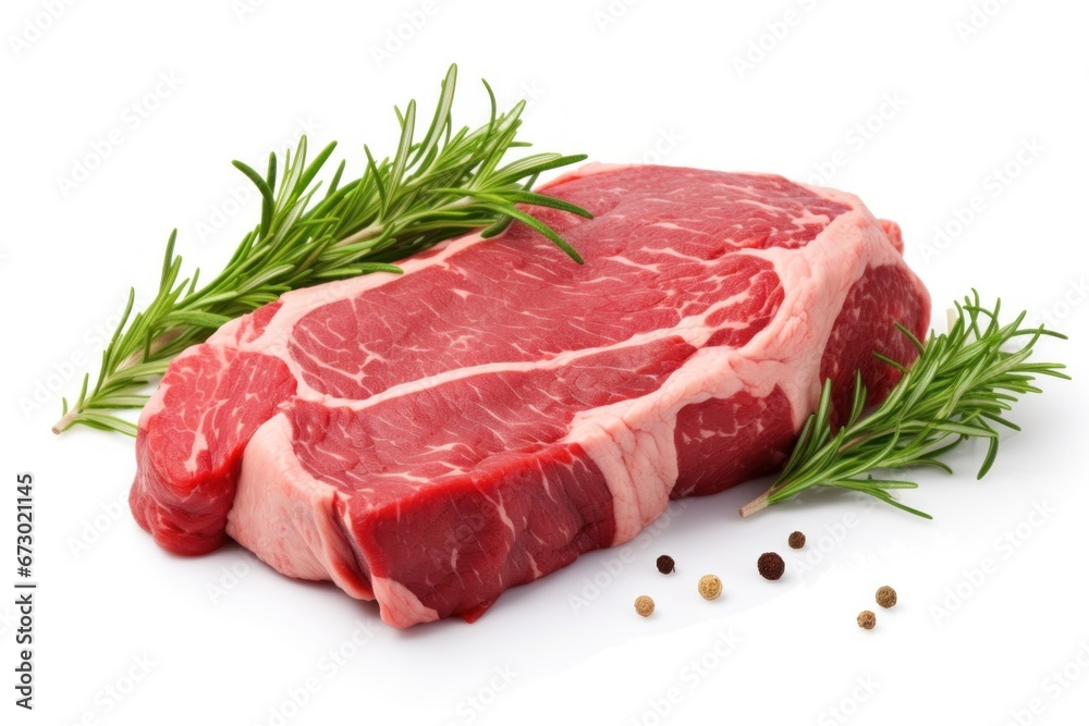 Beef isolated on white background