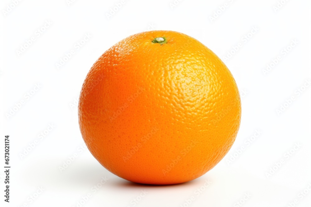 One orange isolated on white background One orange isolated on white background