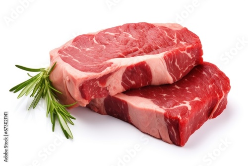 Beef isolated on white background