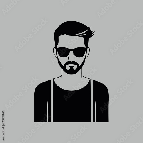 man wearing glasses and overalls