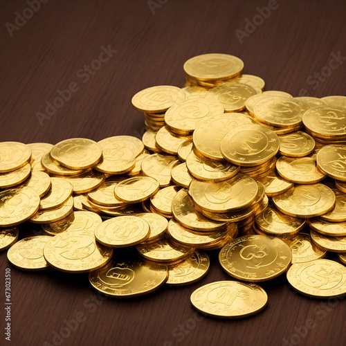 many gold coins