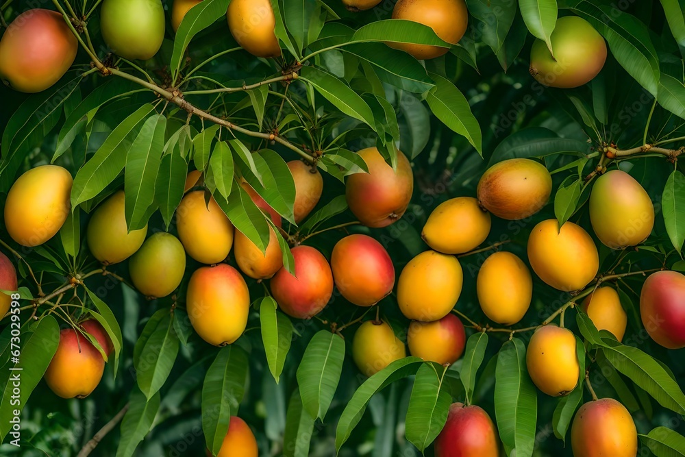Organic orange garden fruit orchard background
